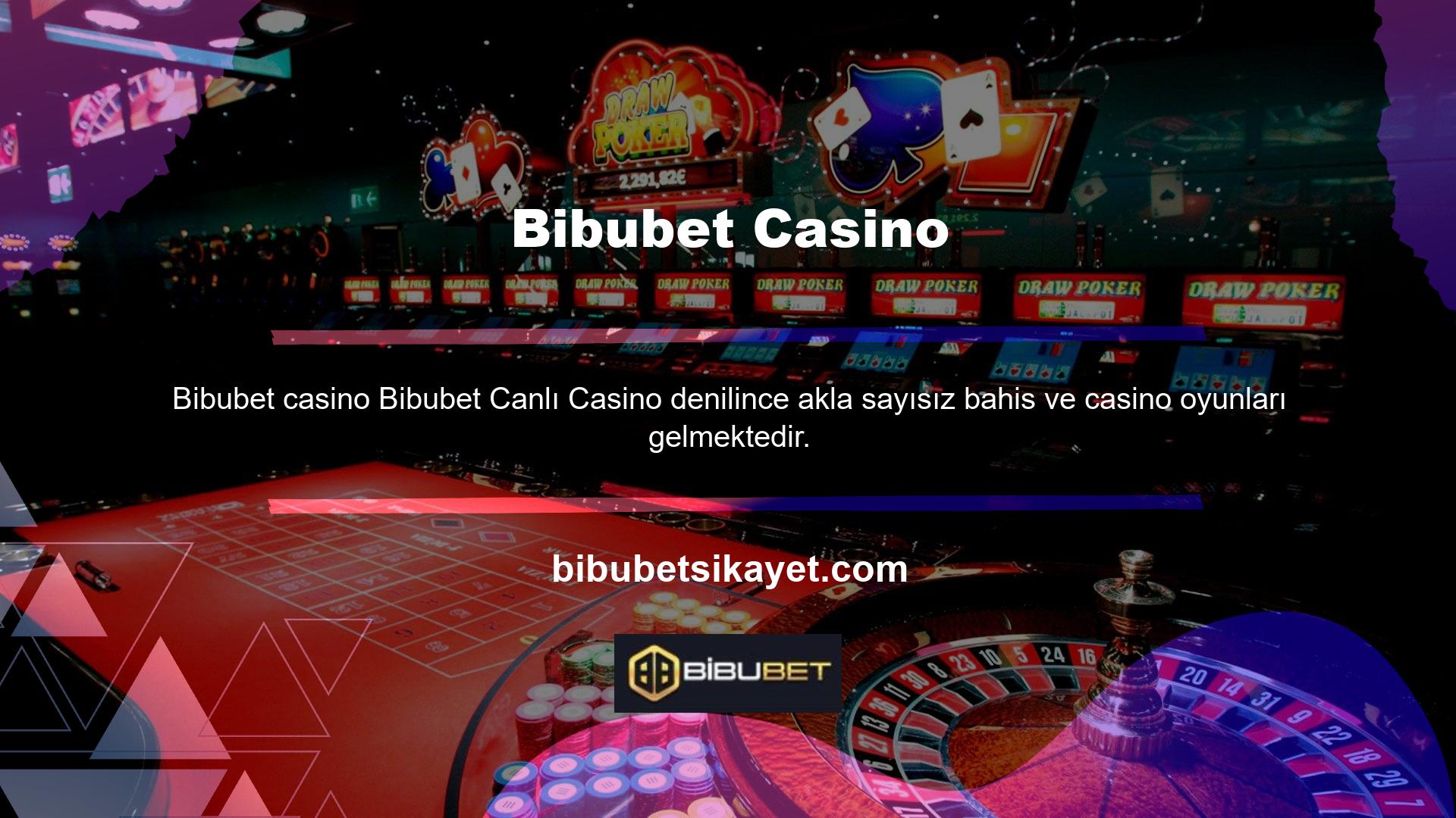 Canlı casino oyun seçeneklerine bakarak bunu görebilirsiniz